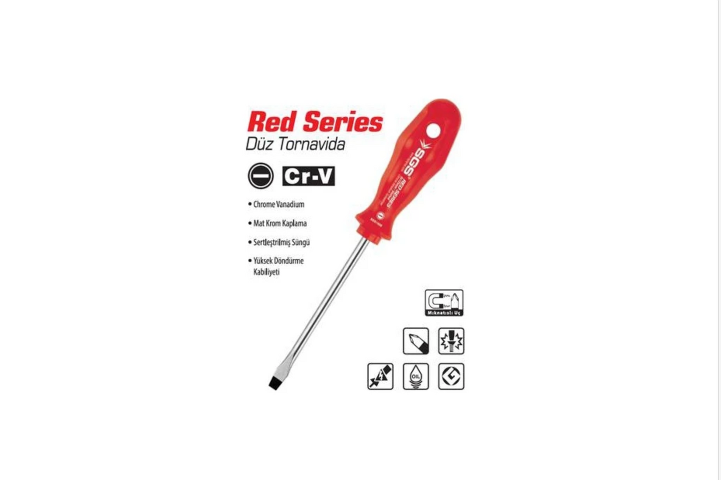 SGS RED SERİES DÜZ TORNAVİDALAR