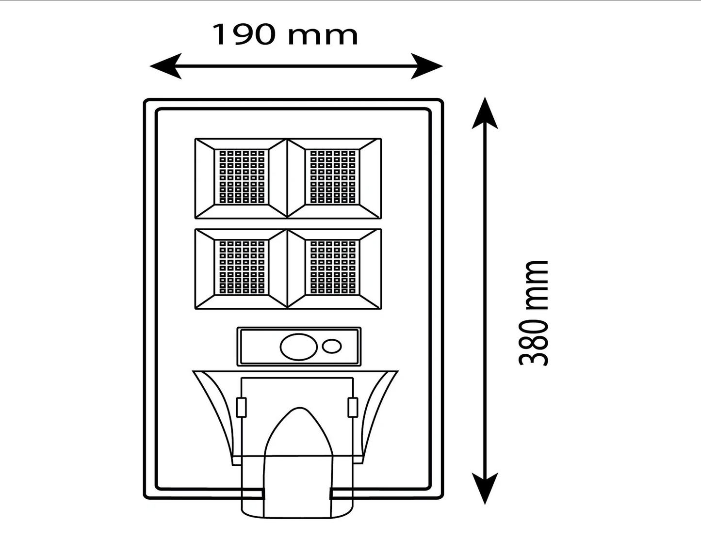 NOAS SOLAR SOKAK ARMATÜRÜ 200W