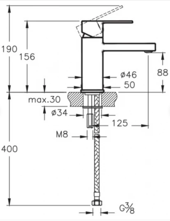 ARTEMA FLO S LAVABO BATARYASI