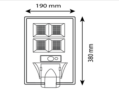 NOAS SOLAR SOKAK ARMATÜRÜ 200W