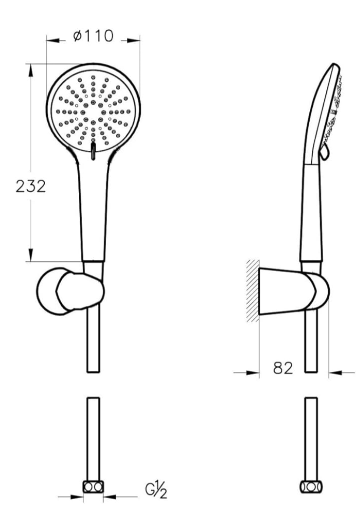 ARTEMA A47736 SLİM SNOW 3F EL DUŞU TAKIMI