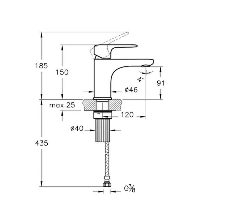 Artema Root Round Lavabo Bataryası