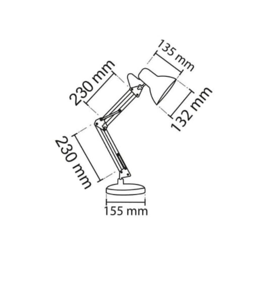 Noas Köln E27 Duylu Mengeneli Masa Lambası Siyah Renk YL86-1311